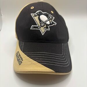 Pittsburgh Penguins Black and Gold Men’s Cap w/Adjustable Strap